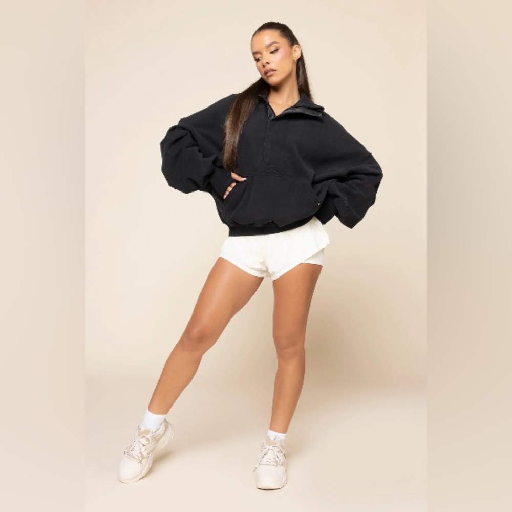 POPFLEX Ooey Gooey Halfzip Sweater - Black